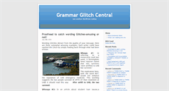 Desktop Screenshot of grammarglitchcentral.com