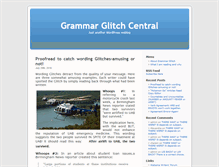 Tablet Screenshot of grammarglitchcentral.com